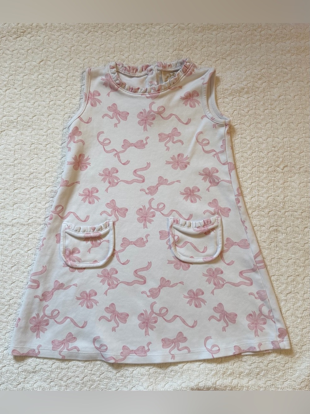 The Beaufort Bonnet Company never too many bows leisure dress size 6 pink